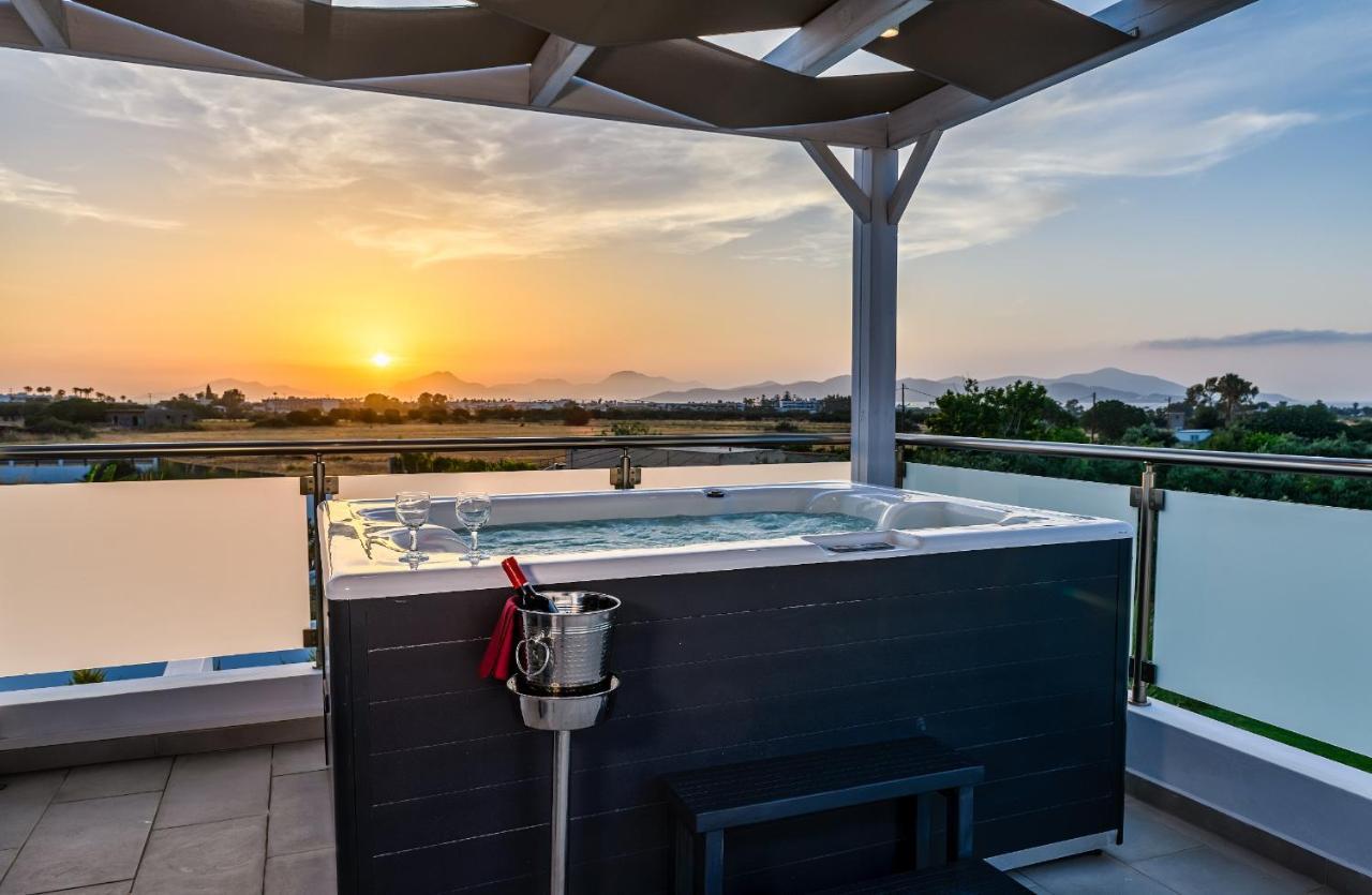 Asteria Pearl Villa 2 With Rooftop Jacuzzi Тигаки Экстерьер фото