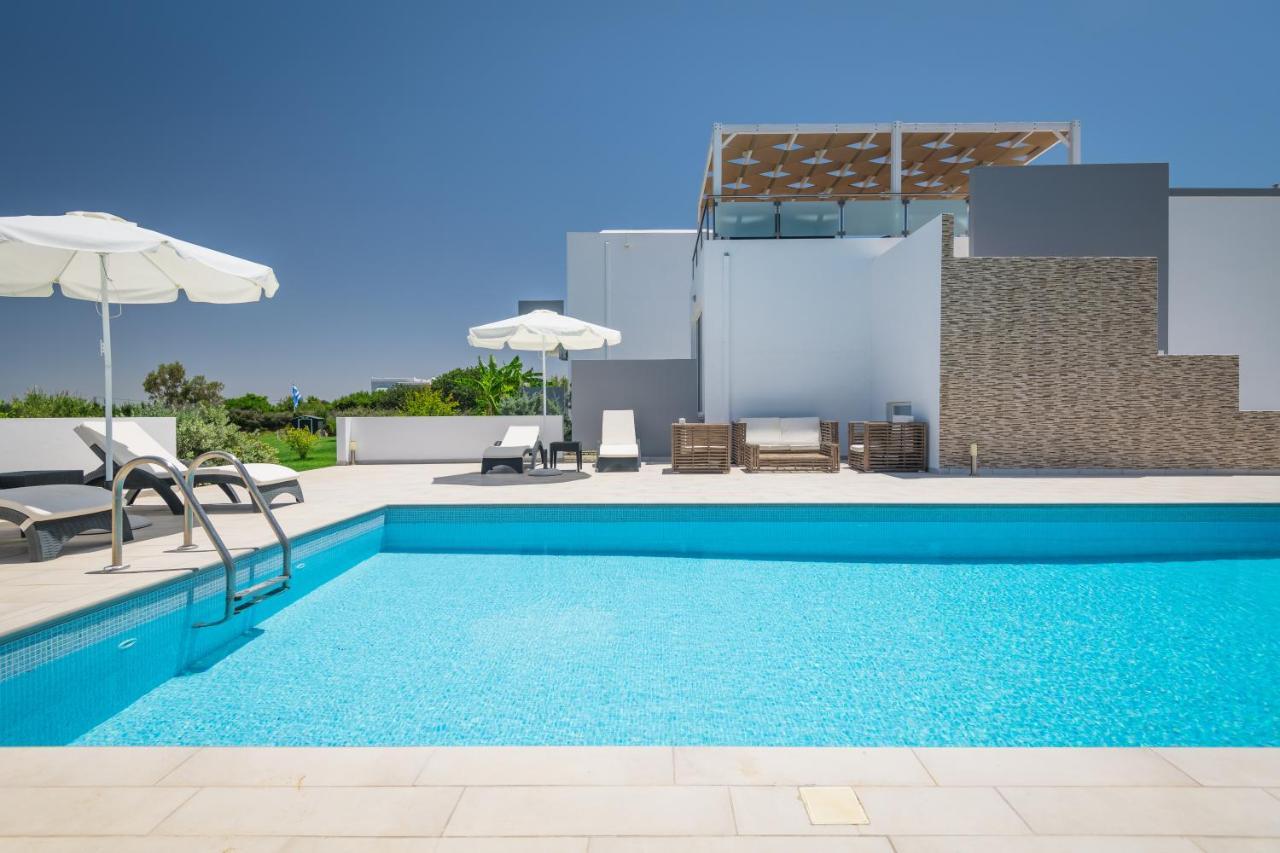 Asteria Pearl Villa 2 With Rooftop Jacuzzi Тигаки Экстерьер фото